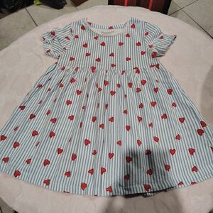 Heart Print Kids Dress